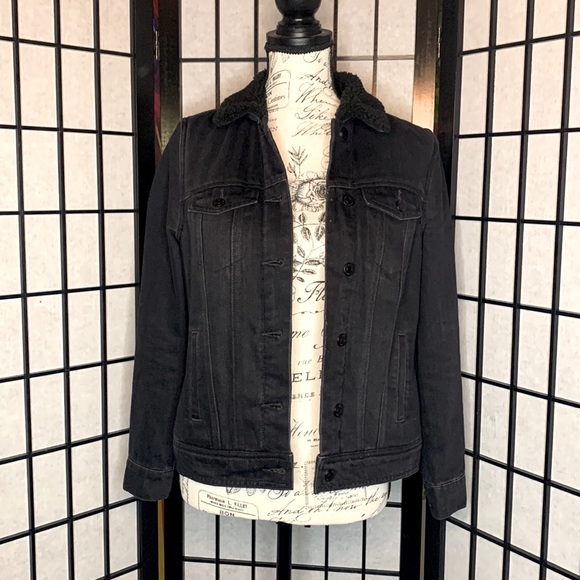 Old Navy Jackets & Blazers - Black Wool Denim Jacket